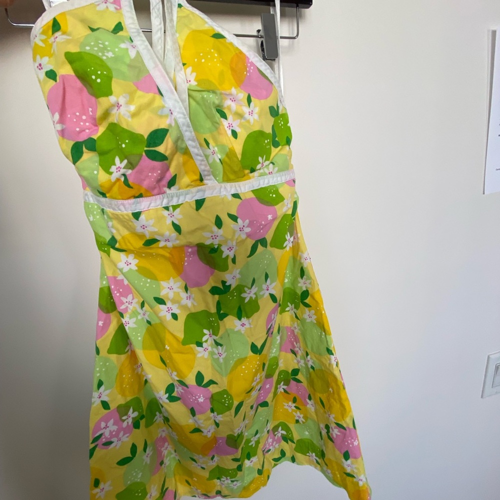 Lilly Pulitzer halter dress lemons